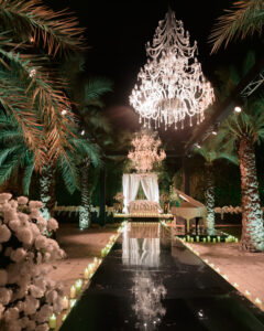Pedana lucida per matrimoni. Luxury events